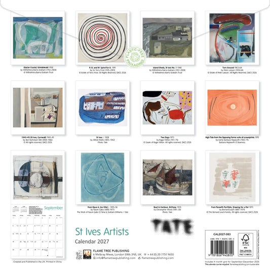 Wall Calendar 2027 - Tate: St Ives Artists