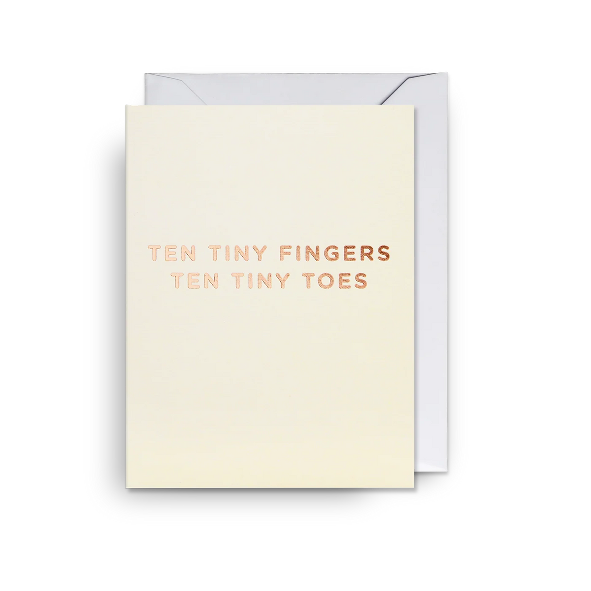 Mini Greetings Card - Ten Tiny Fingers, Ten Tiny Toes