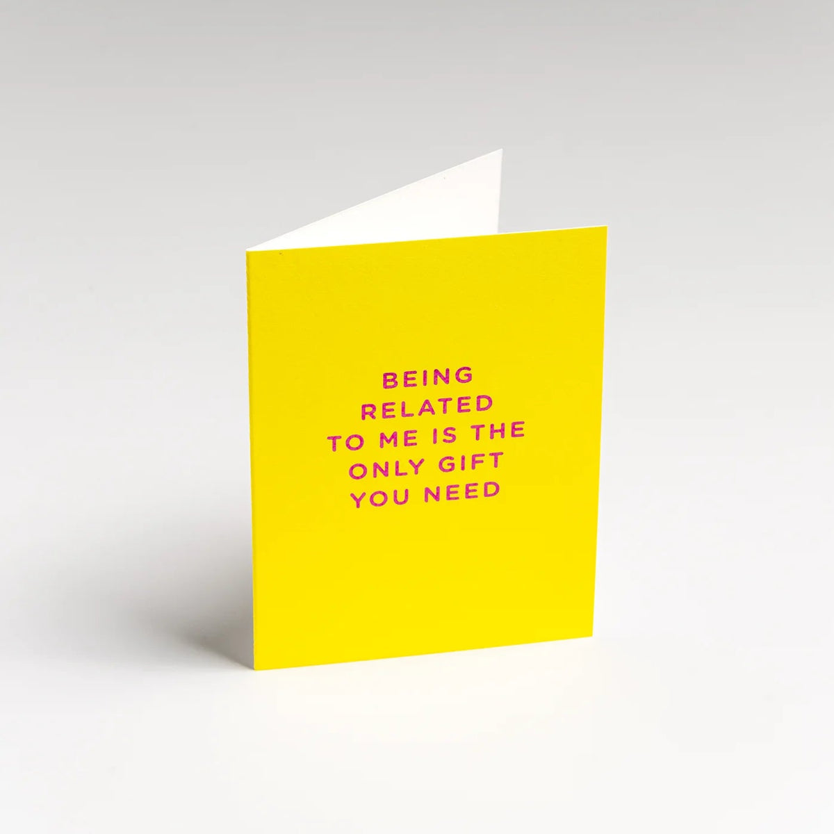 Mini Greetings Card - Related to Me