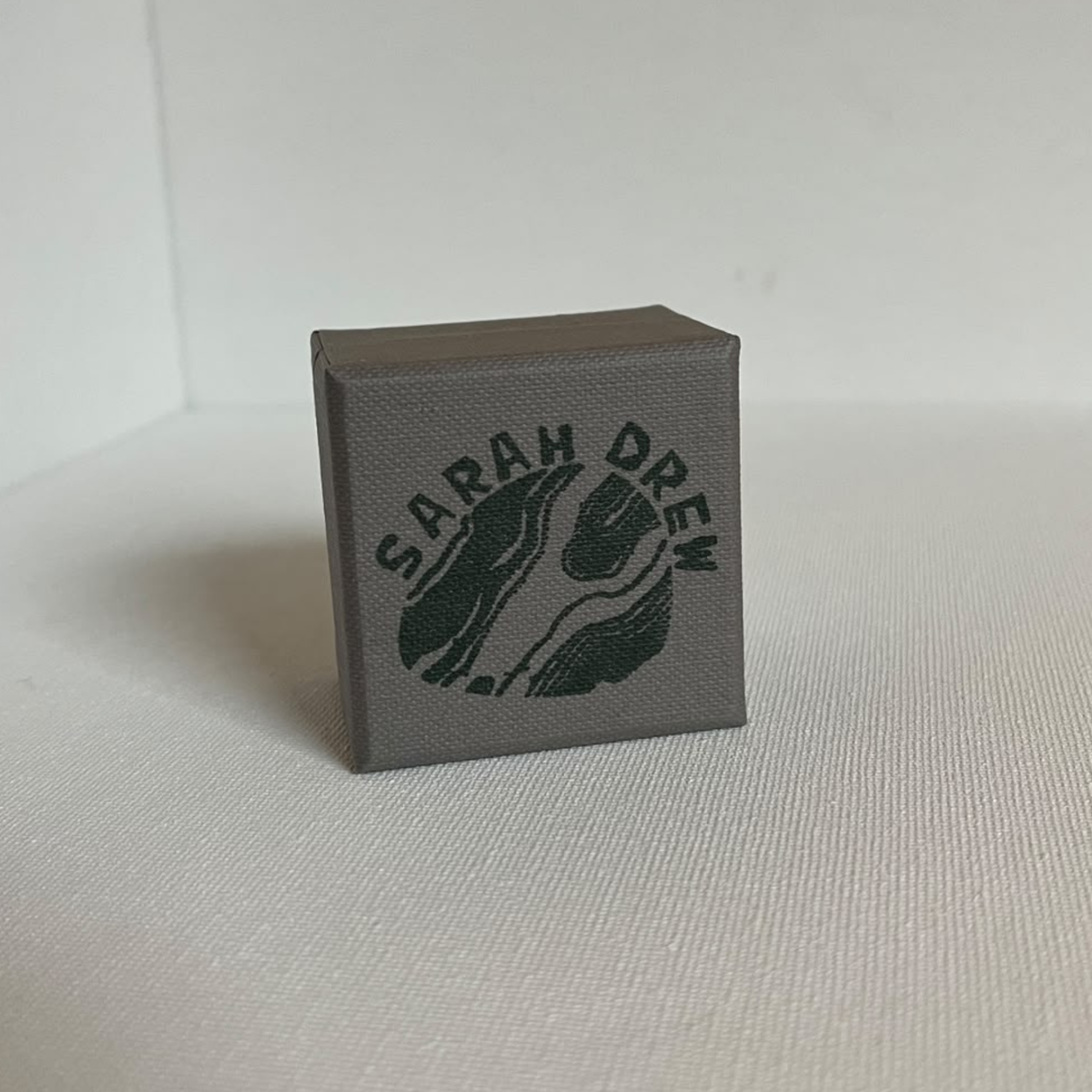 Sarah Drew Medium Sea Glass Eco Silver Ring - Sage Green