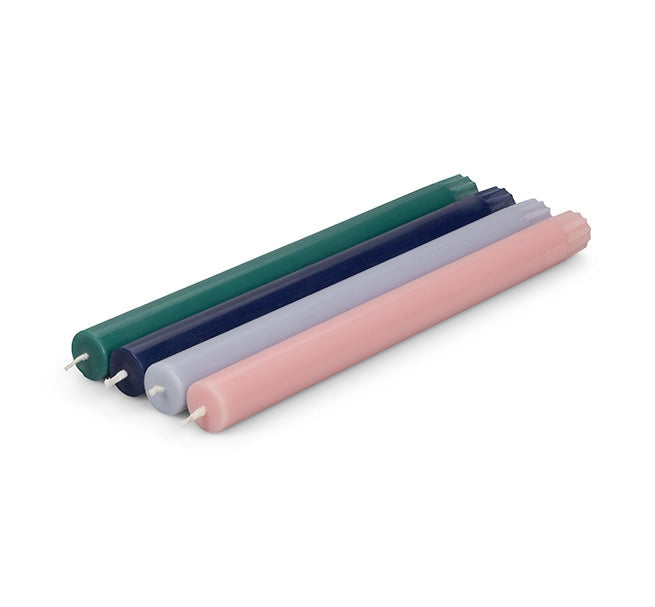 British Colour Standard Dinner Candles - Pack of 6