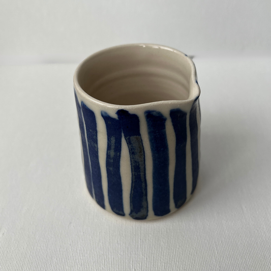 EOT Ceramics Milk Jug - Cobalt Stripe Matte