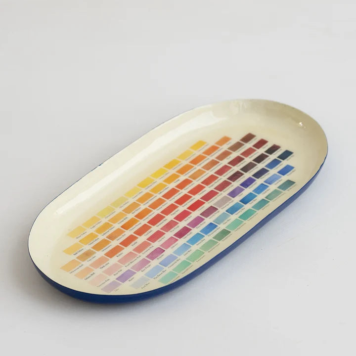 Oval Enamel Tray - Nomenclature of Colors