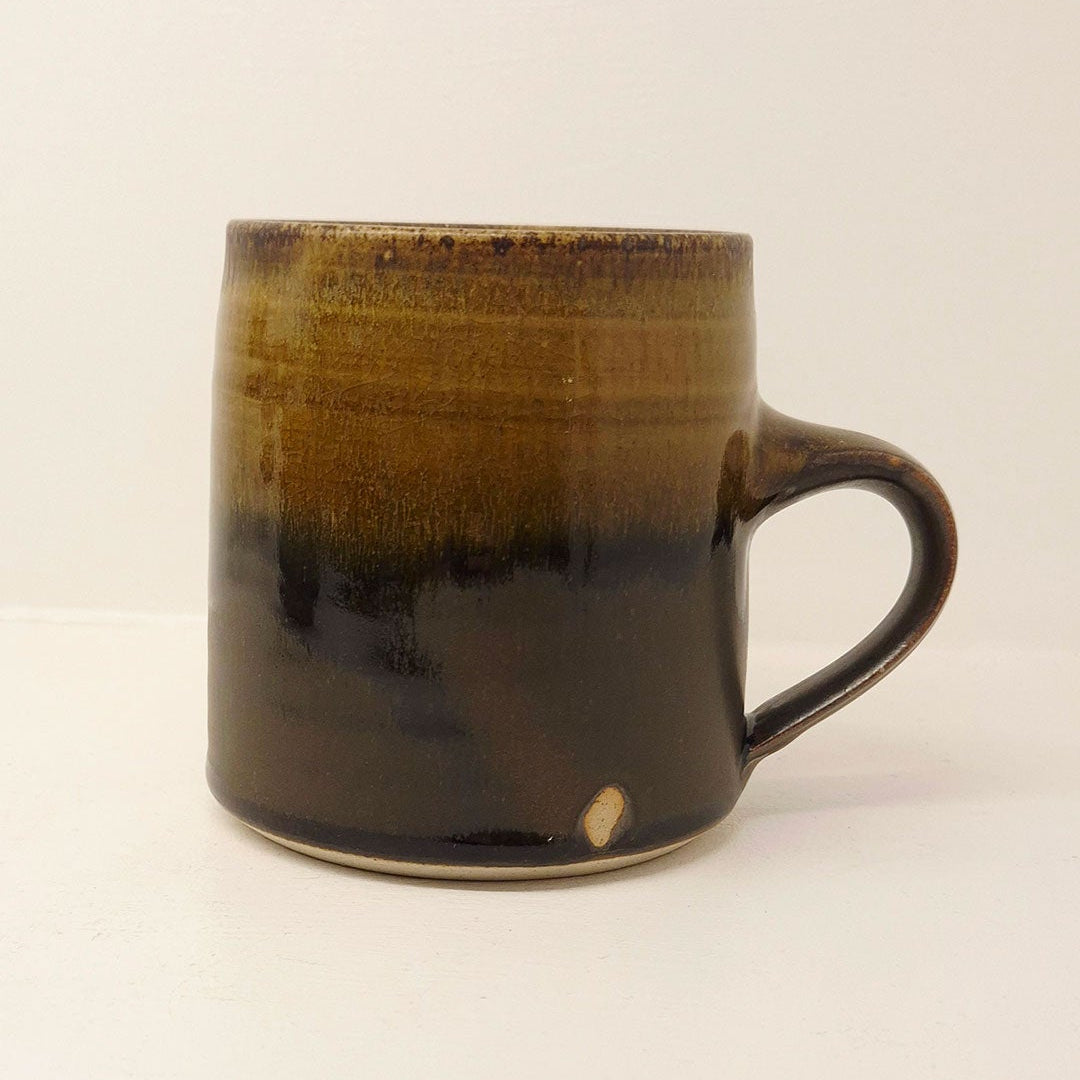 Lucy Turner Large Mug - Brown & Gold