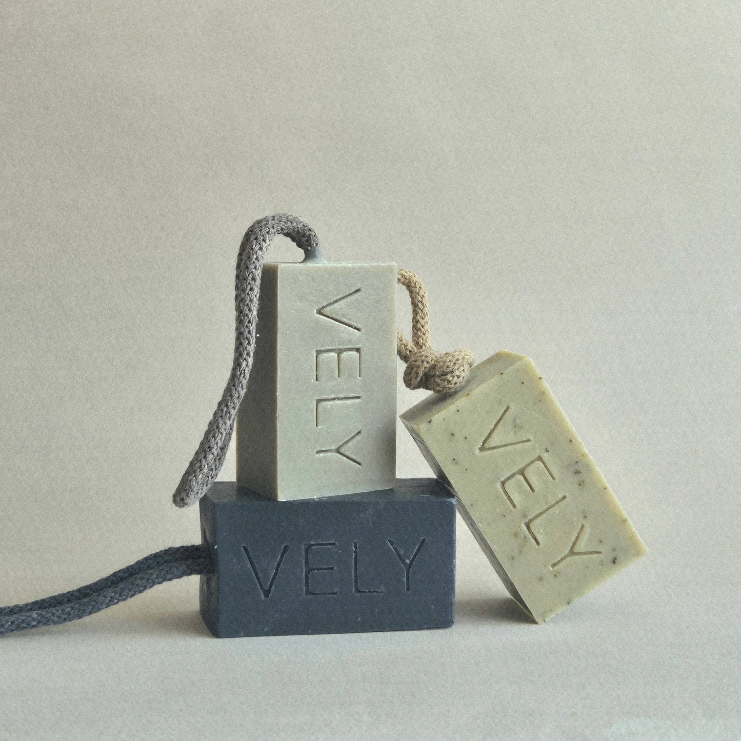 Natural Handmade Soap On A Rope - Black Rose