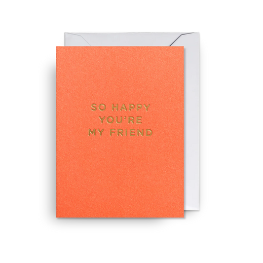 Mini Greetings Card - So Happy You’re My Friend