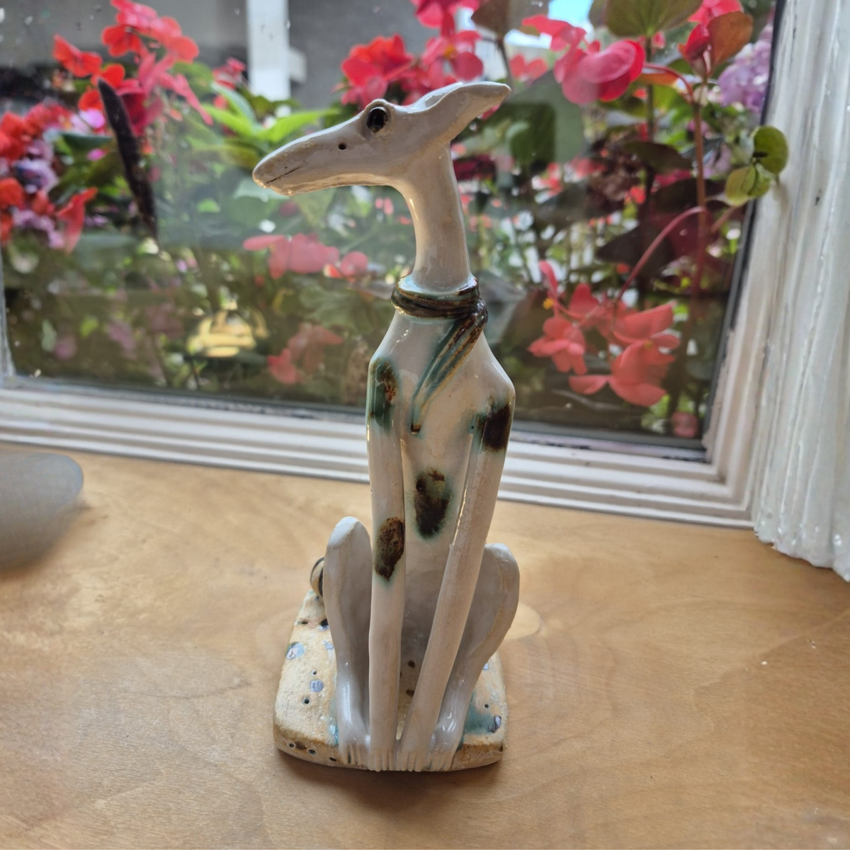 Shelagh Spear Sitting Dog and Ball SS249