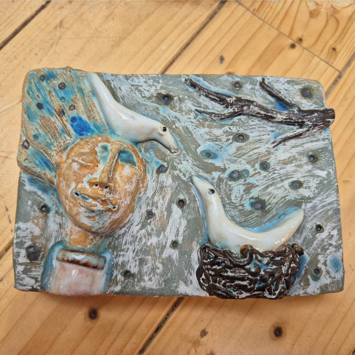Shelagh Spear Head with Birds Plaque SS252