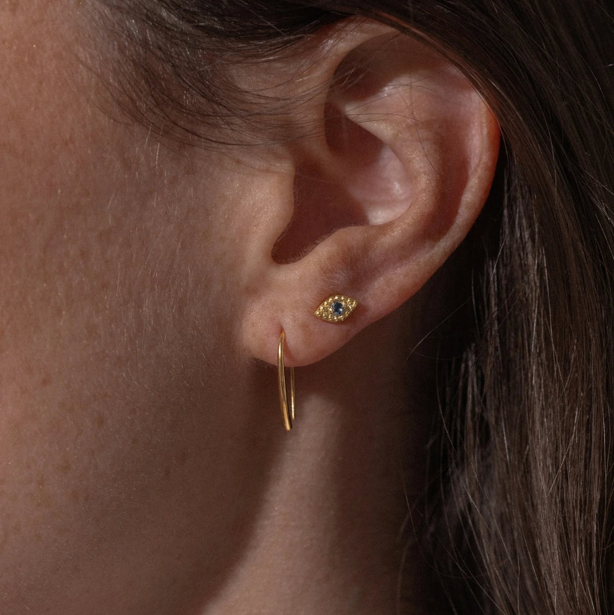 One & Eight Mini Maya Earrings - Gold