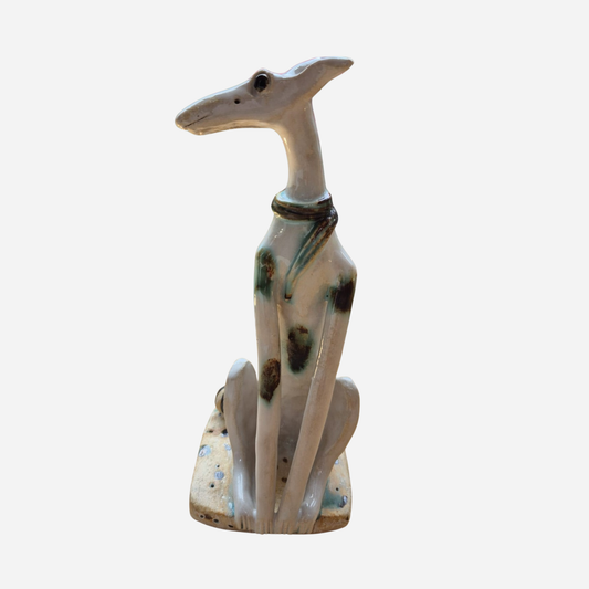 Shelagh Spear Sitting Dog and Ball SS249
