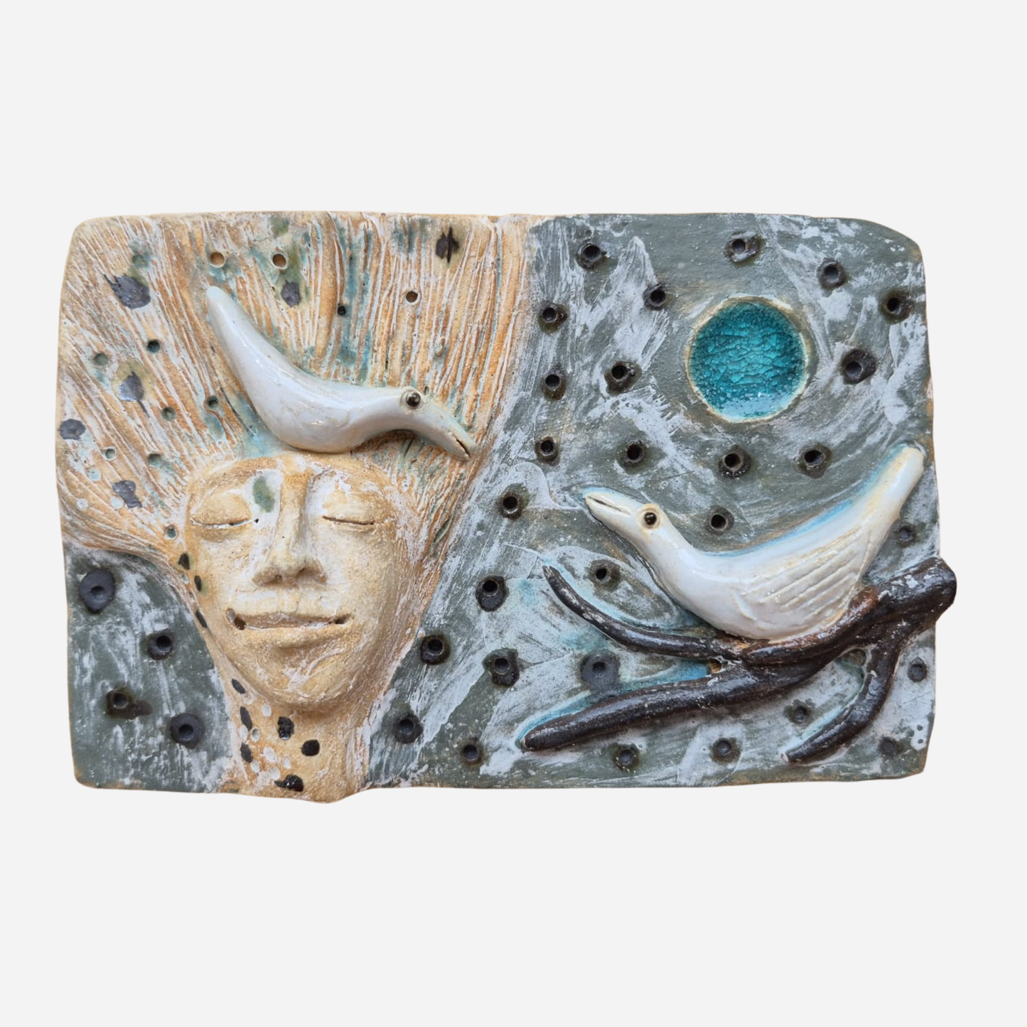 Shelagh Spear Head with Birds and Blue Moon SS253