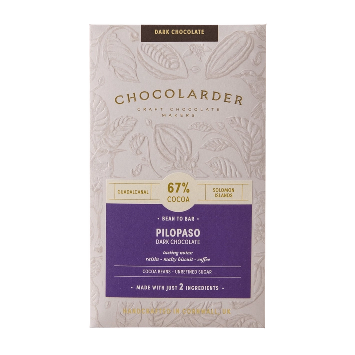 Chocolarder Pilopaso 67% Dark Chocolate Bar