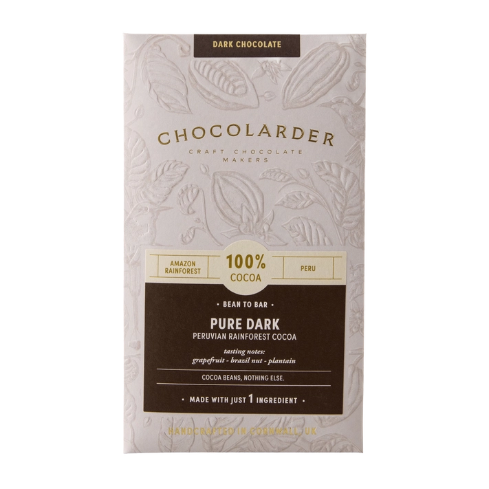 Chocolarder Pure Dark 100% Chocolate Bar