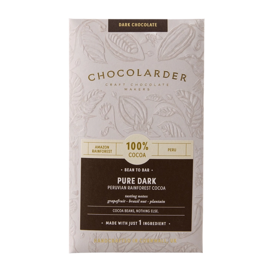 Chocolarder Pure Dark 100% Chocolate Bar