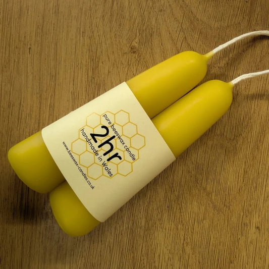 Hand Dipped Pure Beeswax Candles - Small