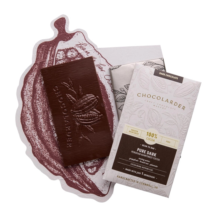 Chocolarder Pure Dark 100% Chocolate Bar