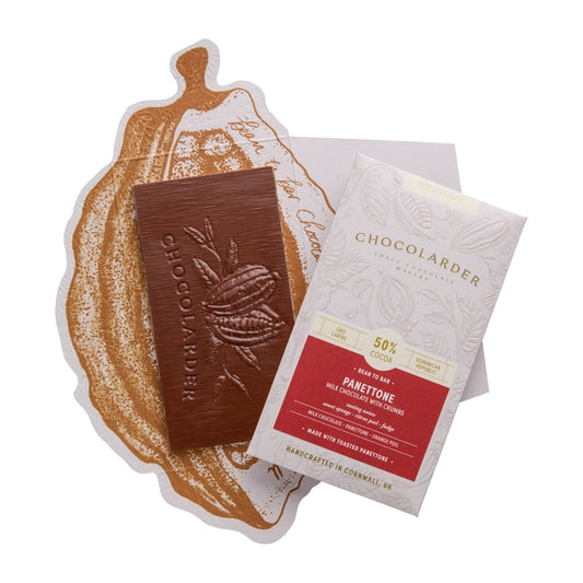 Chocolarder Panettone 50% Milk Chocolate Bar