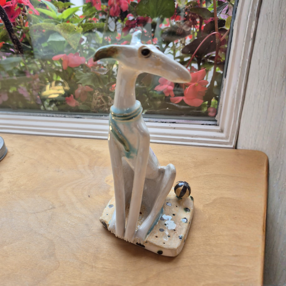 Shelagh Spear Sitting Dog and Ball SS250