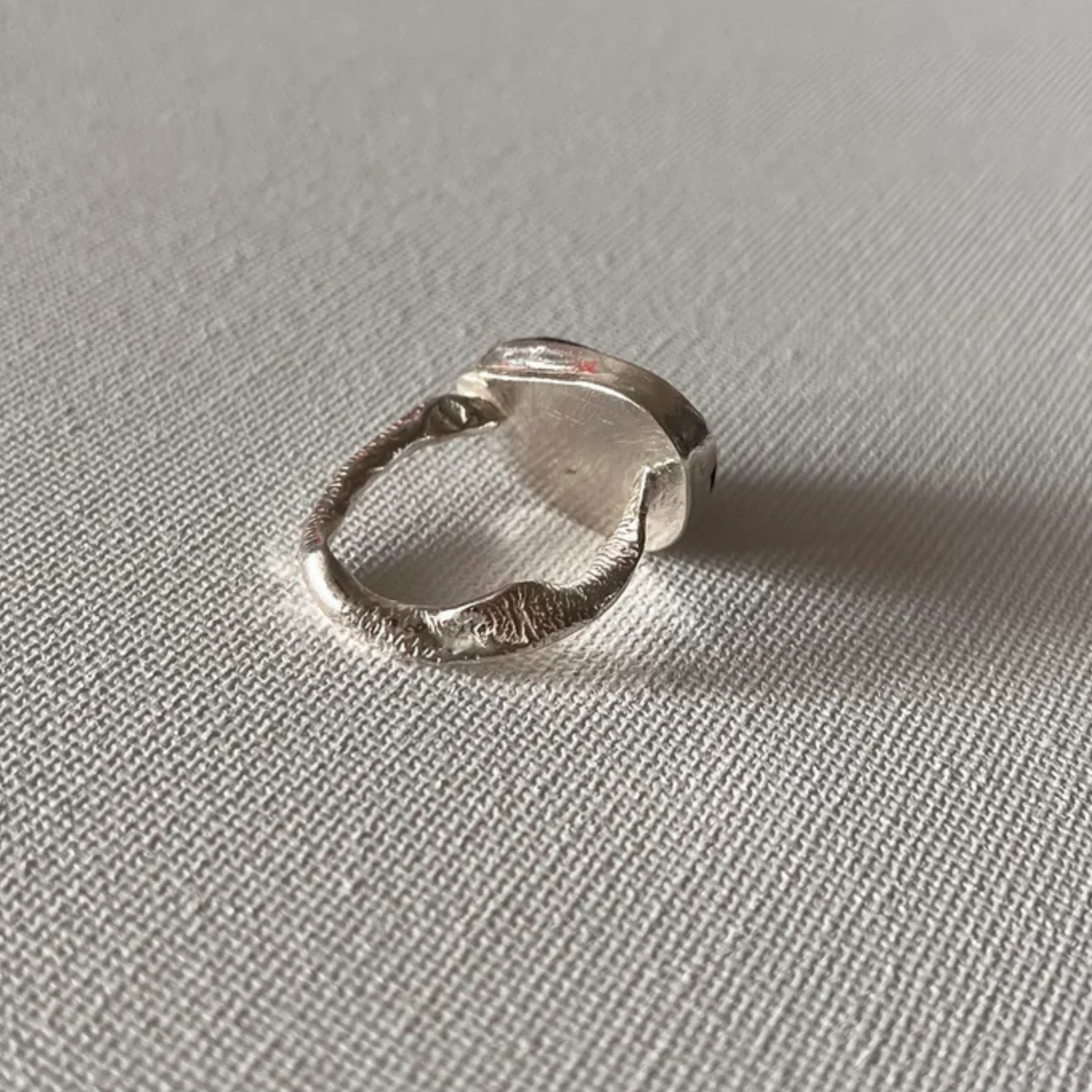 Sarah Drew Sea Glass Eco Silver Ring - Russet
