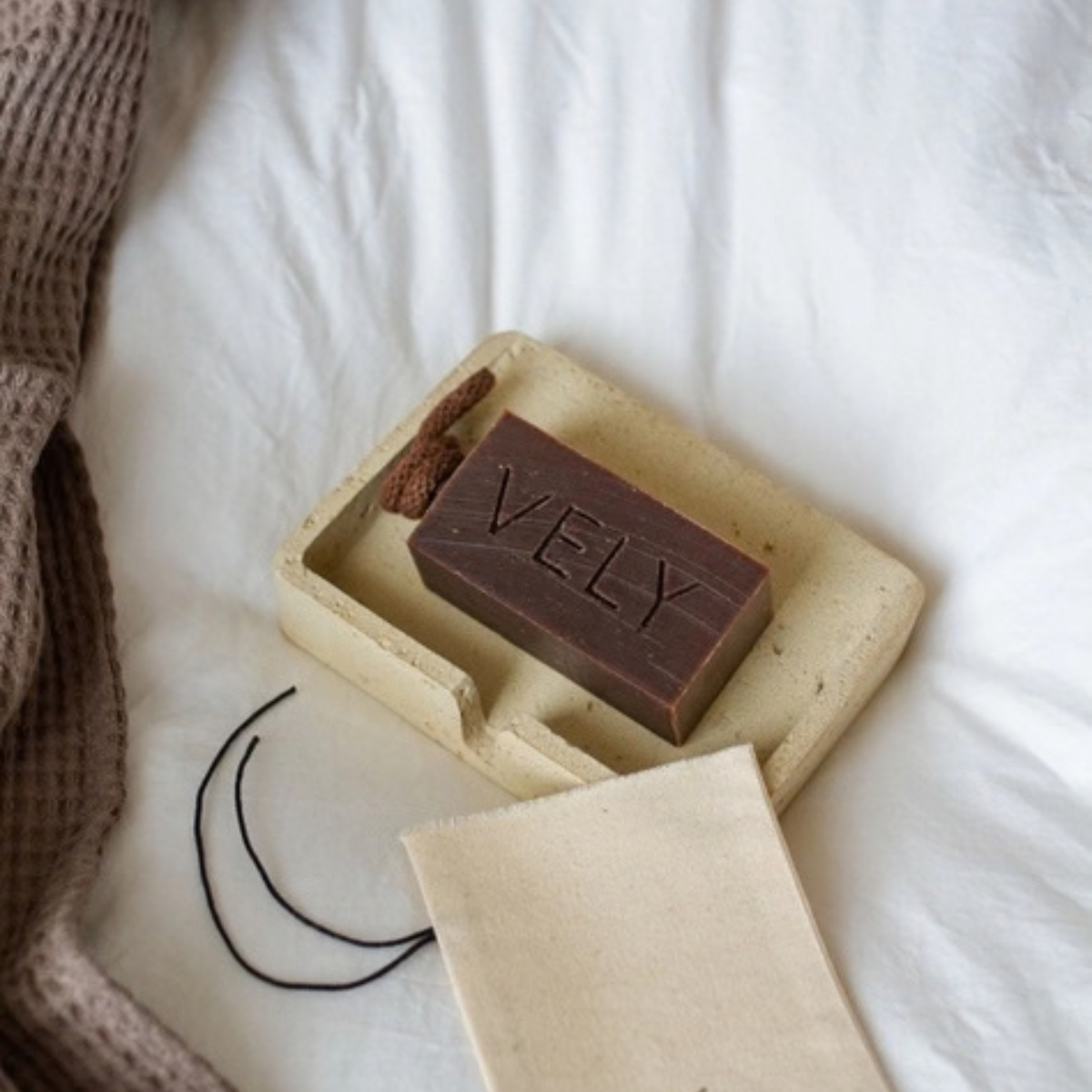 Natural Handmade Soap On A Rope - Coco