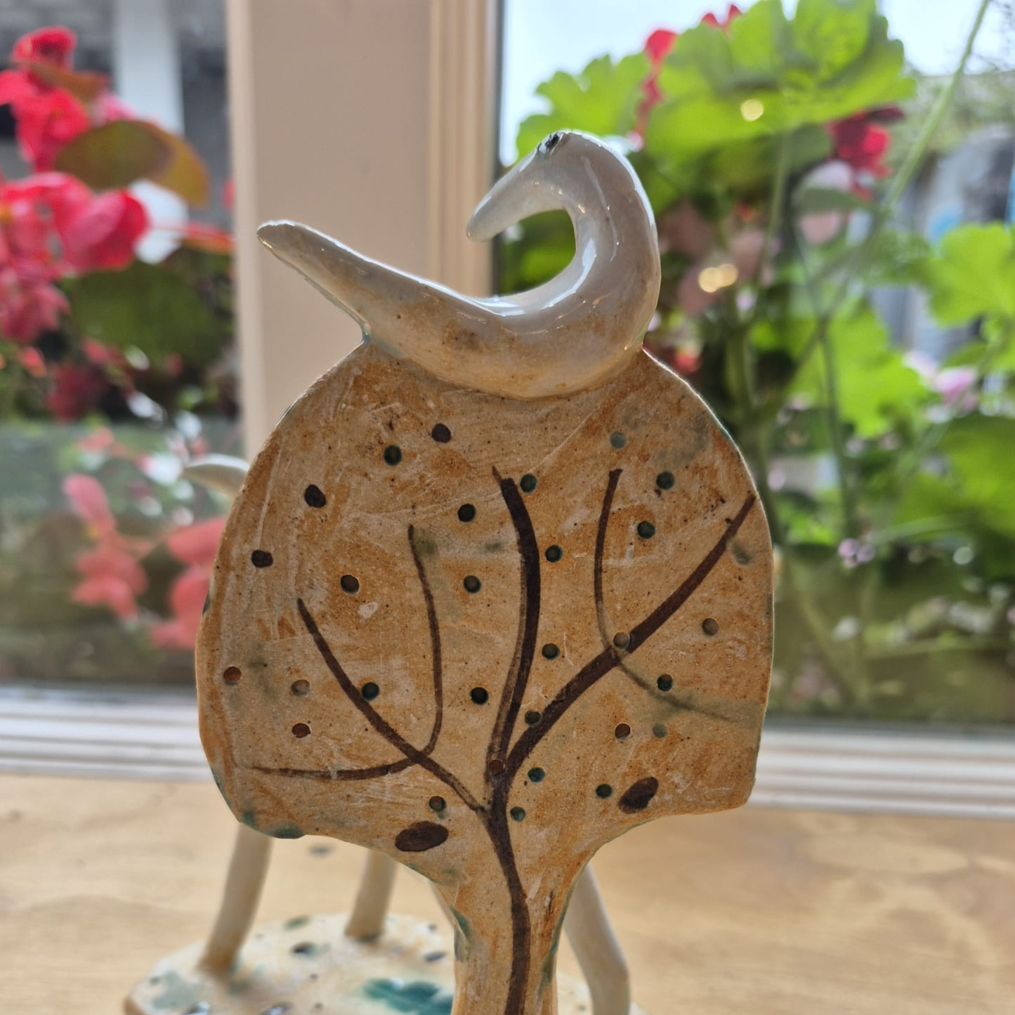 Shelagh Spear Standing Dog and Bird in Tree SS245