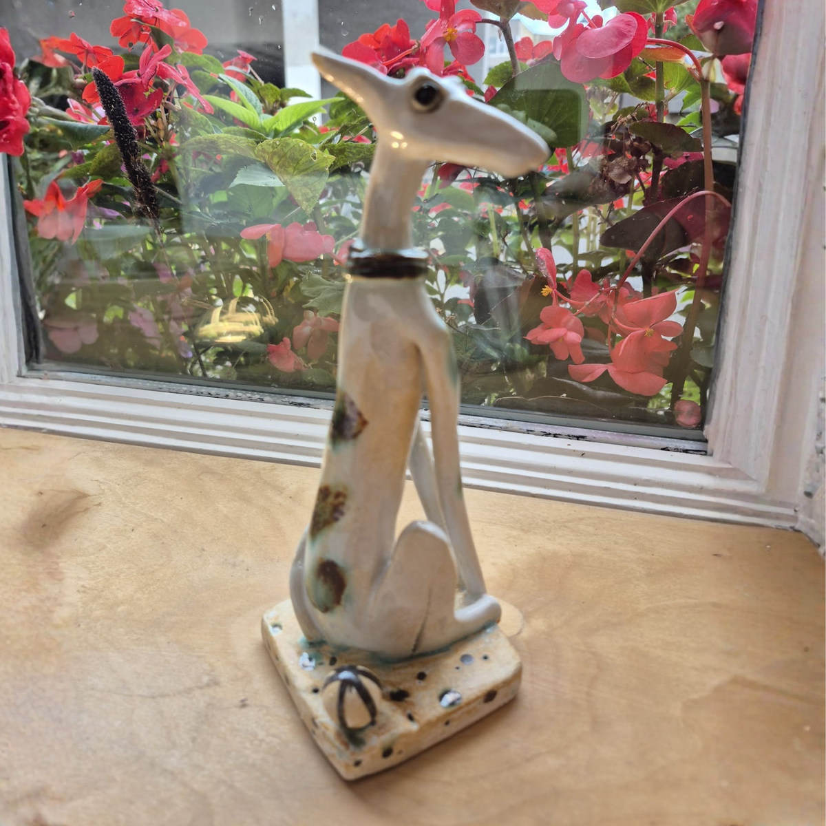 Shelagh Spear Sitting Dog and Ball SS249