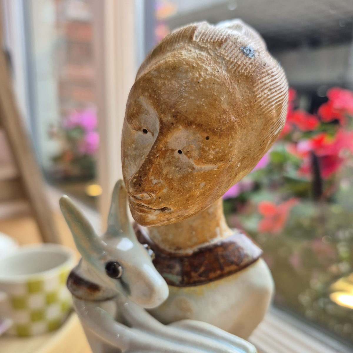 Shelagh Spear Standing Figure Holding Hare SS241