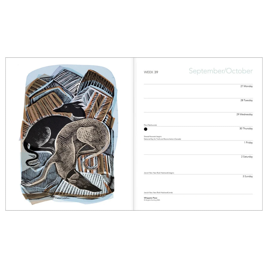 Angela Harding 2027 Desk Planner