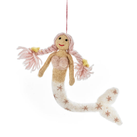 Felt So Good Magical Mermaids Hanging Decorations: Sandy (Pink)