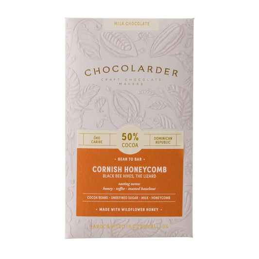Chocolarder Cornish Honeycomb 50% Milk Chocolate Bar