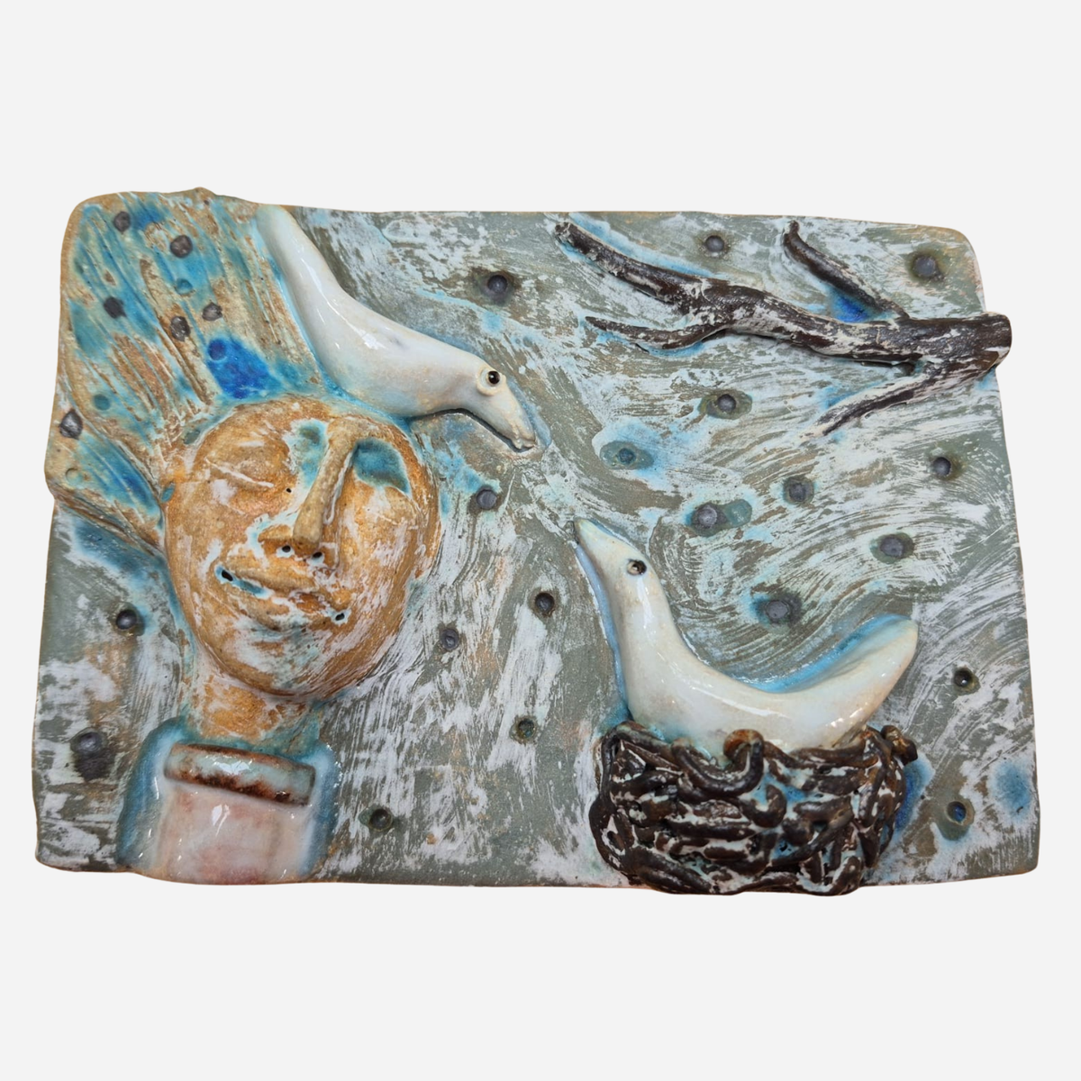 Shelagh Spear Head with Birds Plaque SS252