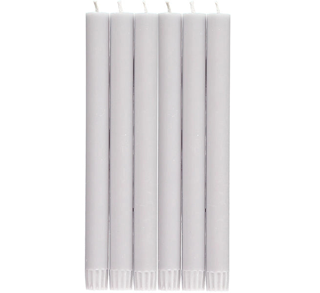 British Colour Standard Dinner Candles - Pack of 6