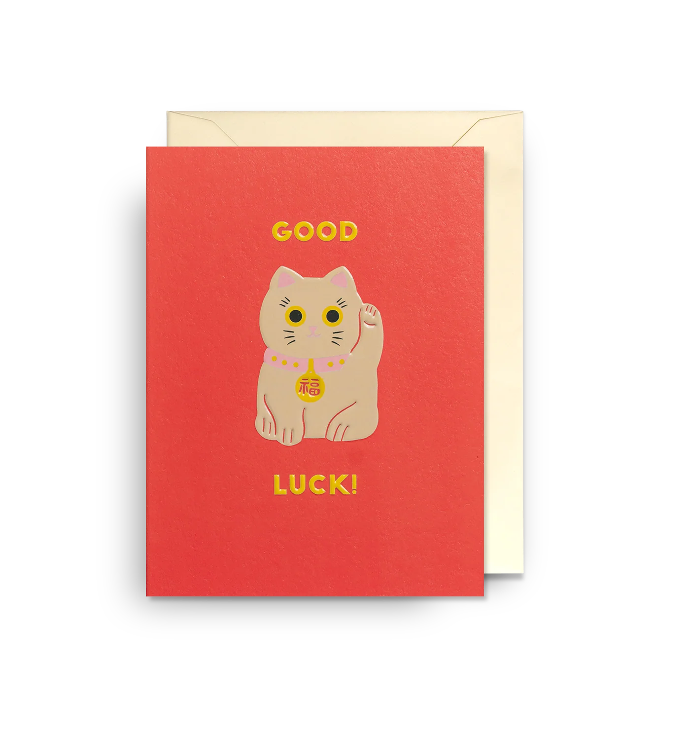 Lagom Mini Greetings Card - Lucky Cat