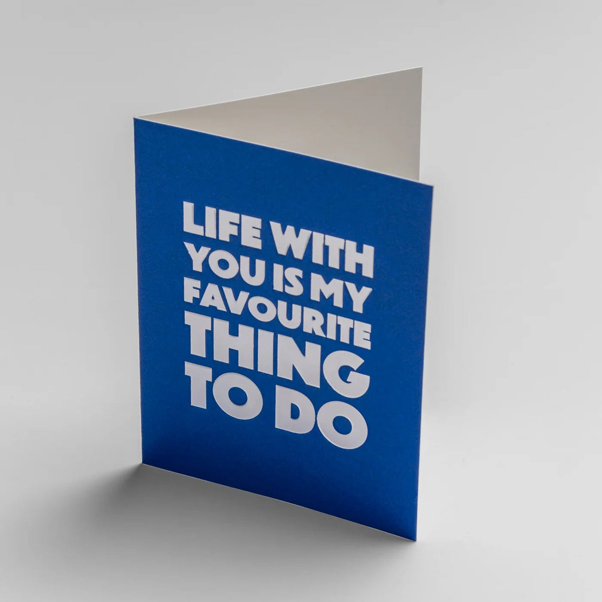 Mini Greetings Card - Life with You
