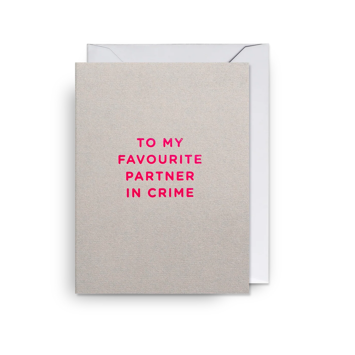 Mini Greetings Card - Partner in Crime