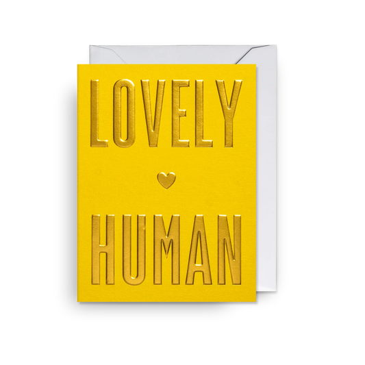 Mini Greetings Card - Lovely Human