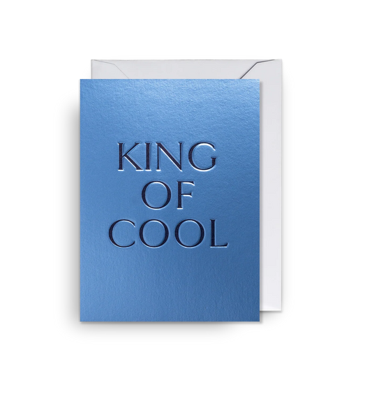 Mini Greetings Card - King of Cool