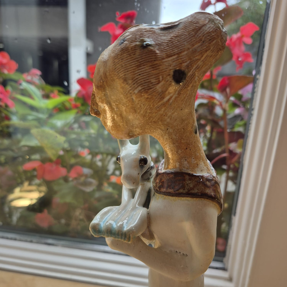 Shelagh Spear Standing Figure Holding Hare SS241