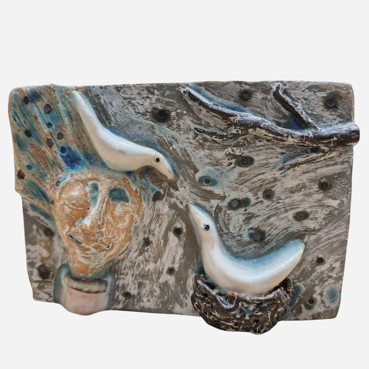Shelagh Spear Head with Birds Plaque SS252
