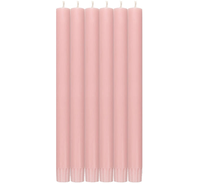 British Colour Standard Dinner Candles - Pack of 6