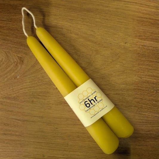 Hand Dipped Pure Beeswax Candles - Large