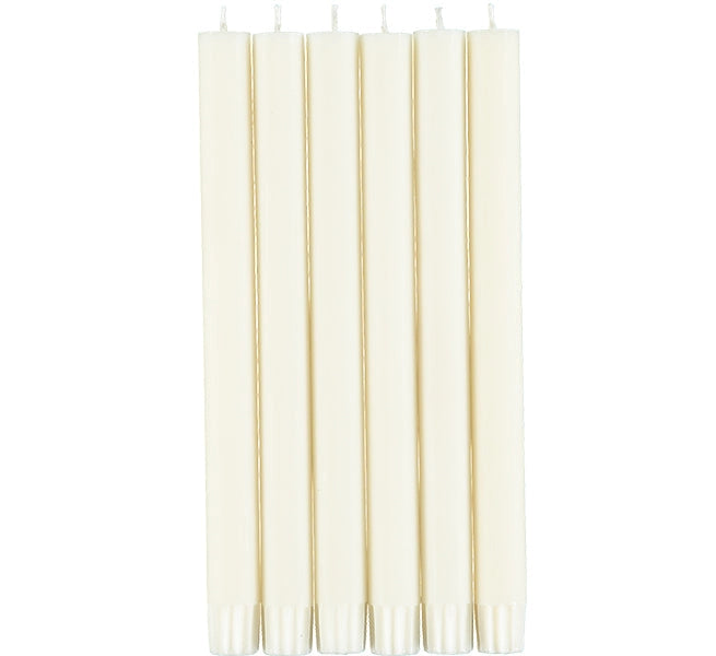 British Colour Standard Dinner Candles - Pack of 6