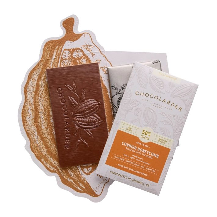 Chocolarder Cornish Honeycomb 50% Milk Chocolate Bar