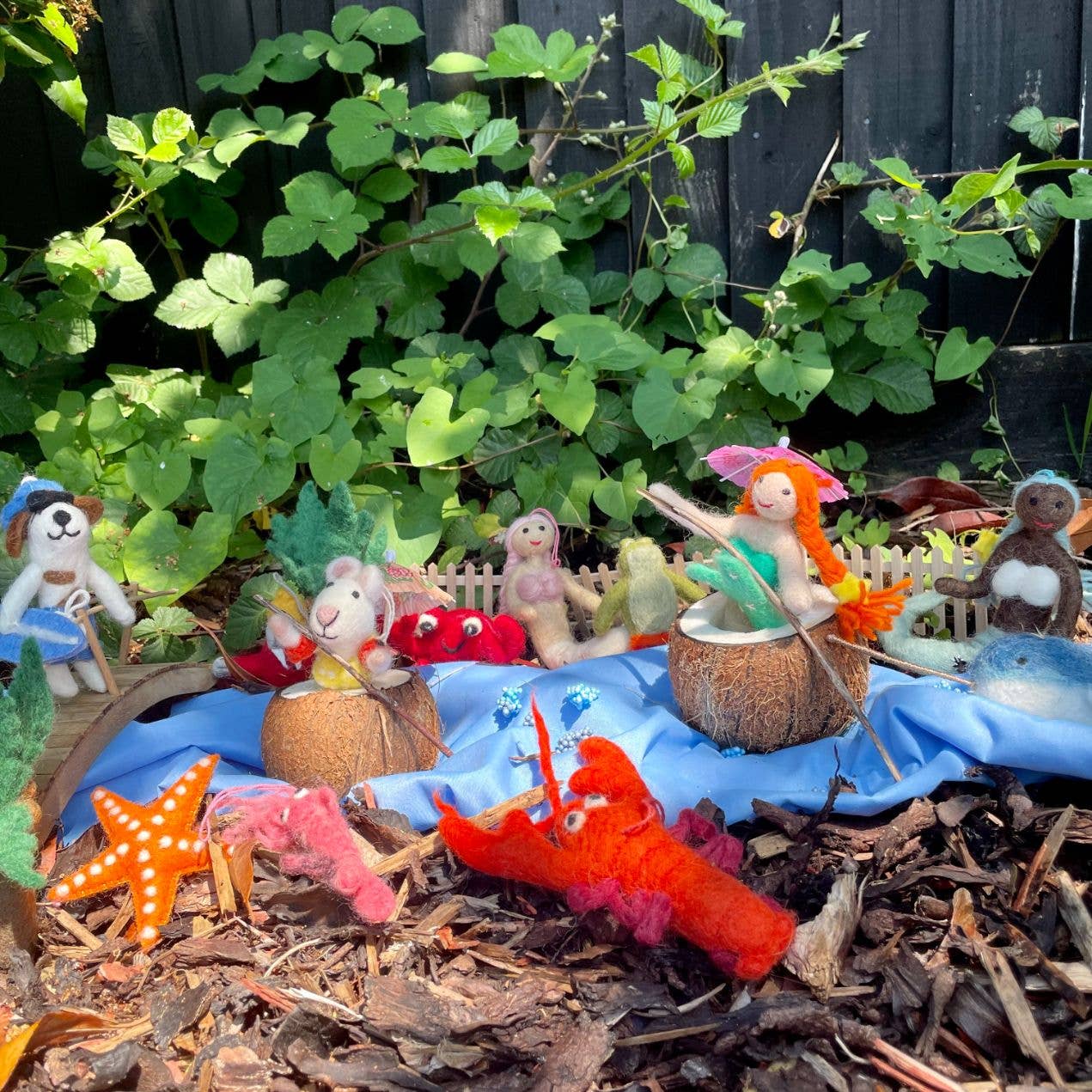 Felt So Good Magical Mermaids Hanging Decorations: Oceania (Green)
