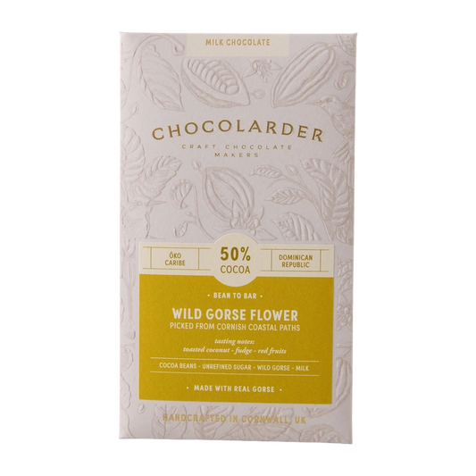 Chocolarder Wild Gorse Flower 50% Milk Chocolate Bar