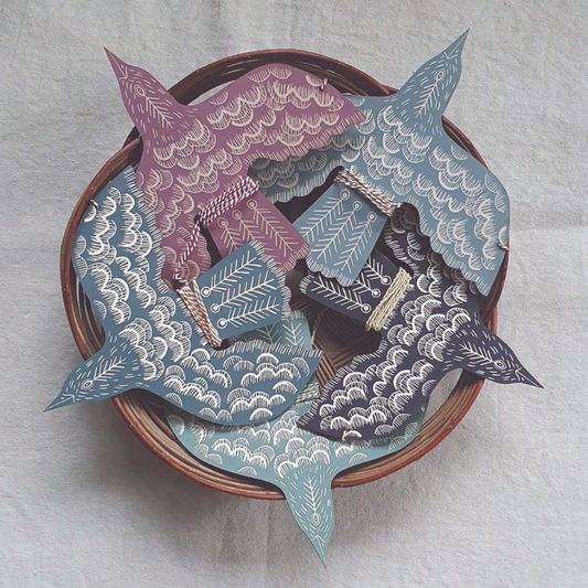 Kate Millbank Hanging Blackbird - Navy