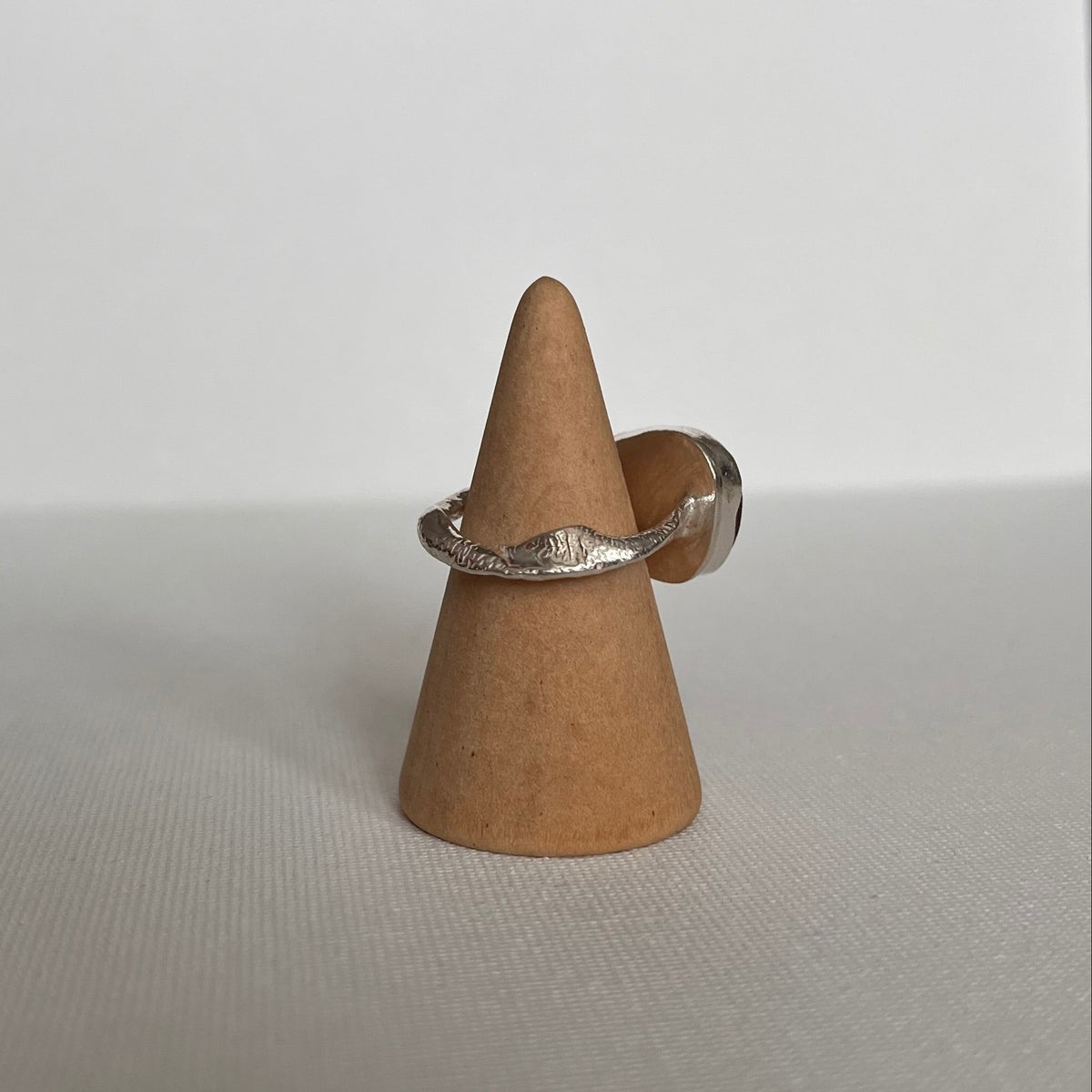 Sarah Drew Sea Glass Eco Silver Ring - Russet