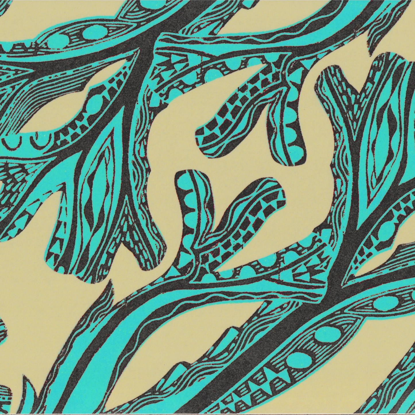 Seaweed Placemat Large - Blue