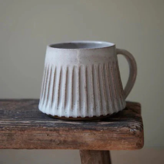 K Ceramics Hand Carved Mug - Design D