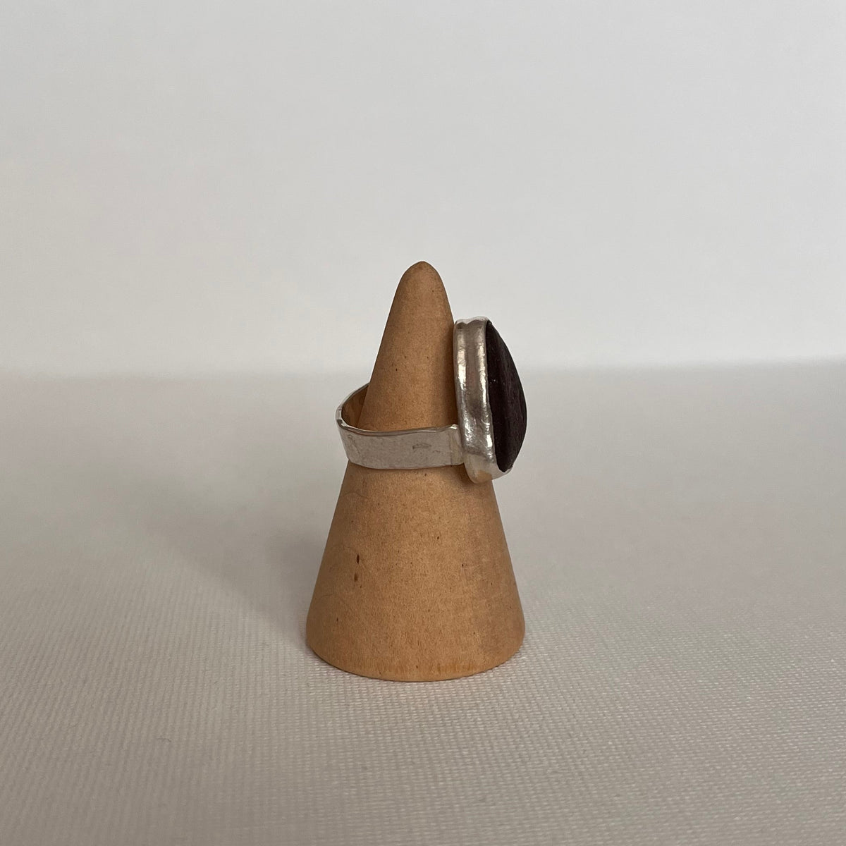 Sarah Drew Sea Glass Eco Silver Ring - Russet